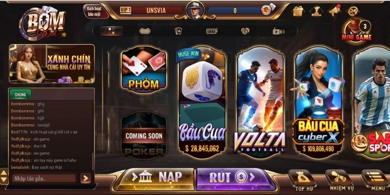 BOMWIN - Nhà Cái Cá Cược Trực Tuyến Uy Tín Số 1 Việt Nam 2 Hệ thống sảnh game đa dạng ở BOMWIN